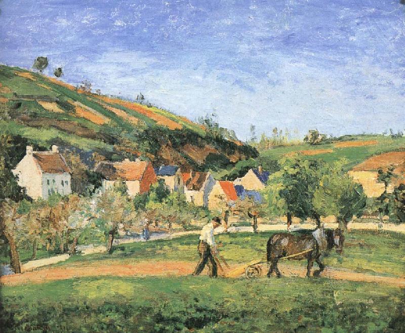 Camille Pissarro Men farming